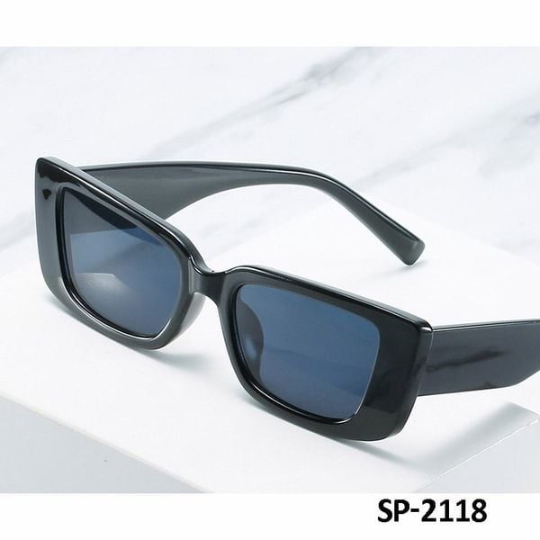  Mắt kính mát nữ phom chữ nhật, kính thời trang nam gọng kính nhựa UV400 Jaliver Young SP - 2118 