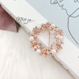  Cài áo tròn đính đá - A643 