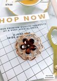  Cài áo hoa lượn sóng A79 