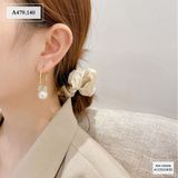  BÔNG TAI TRÒN ĐÍNH NƠ NGỌC A479 