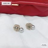  BÔNG TAI HOA HỒNG ĐÍNH CHÂU A502 