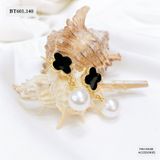  BÔNG TAI HOA ĐEN ĐÍNH NGỌC - BT601 