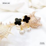  BÔNG TAI HOA ĐEN ĐÍNH NGỌC - BT601 