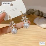  BÔNG TAI HOA TUYẾT ĐÍNH NGỌC - BT603 