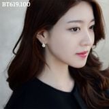  Bông tai đính đá đơn giản - BT619 