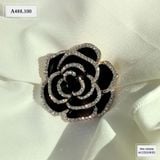  CÀI ÁO BÔNG HỒNG ĐEN ĐÍNH ĐÁ A488 