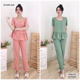  SET BỘ DÀI CỔ VUÔNG PHỐI BÈO - D1698 