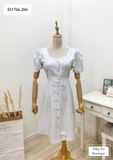  ĐẦM SỌC CỔ TIM CÚC VÀNG - D1766 