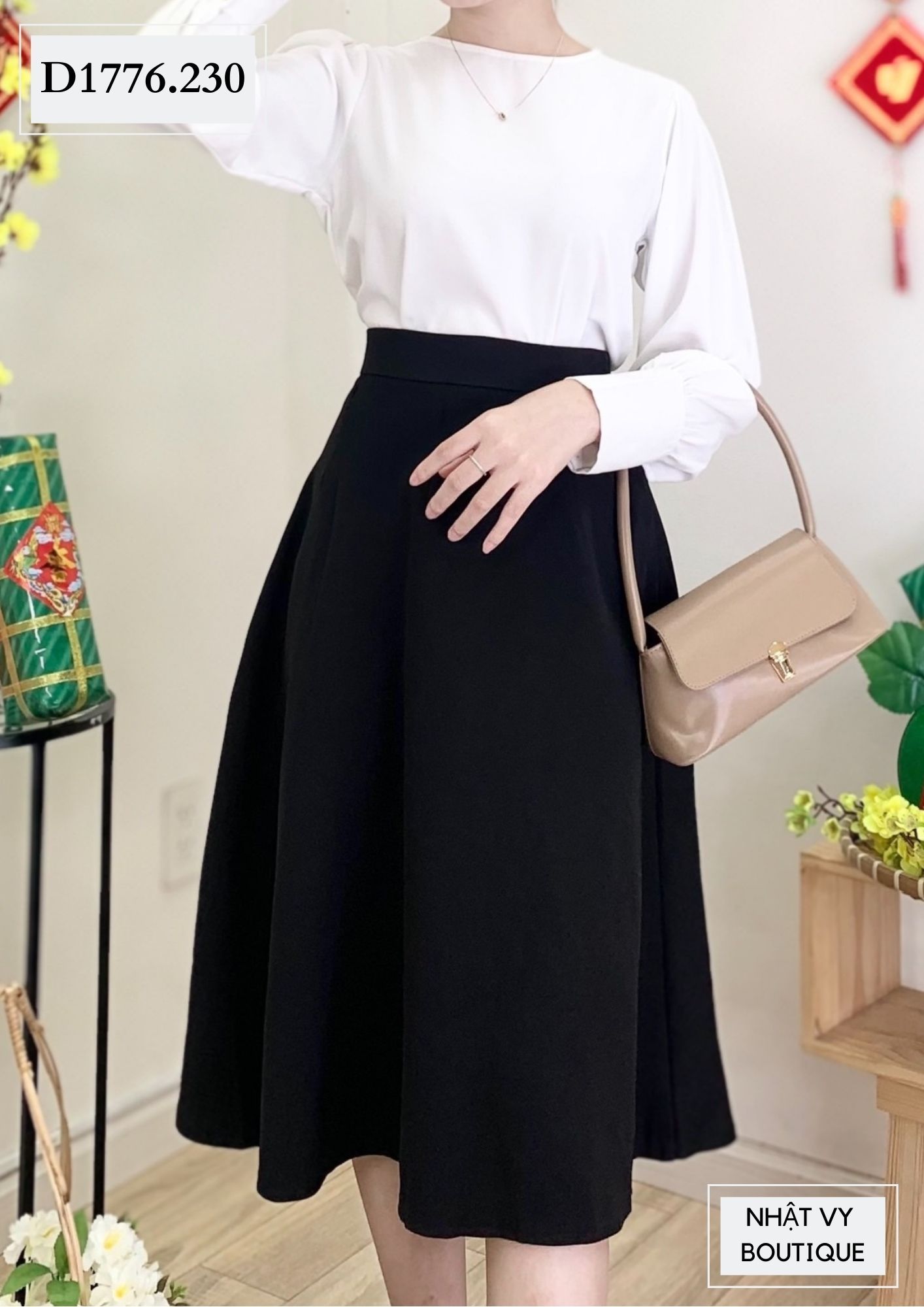  CHÂN VÁY XÒE   - D1776 