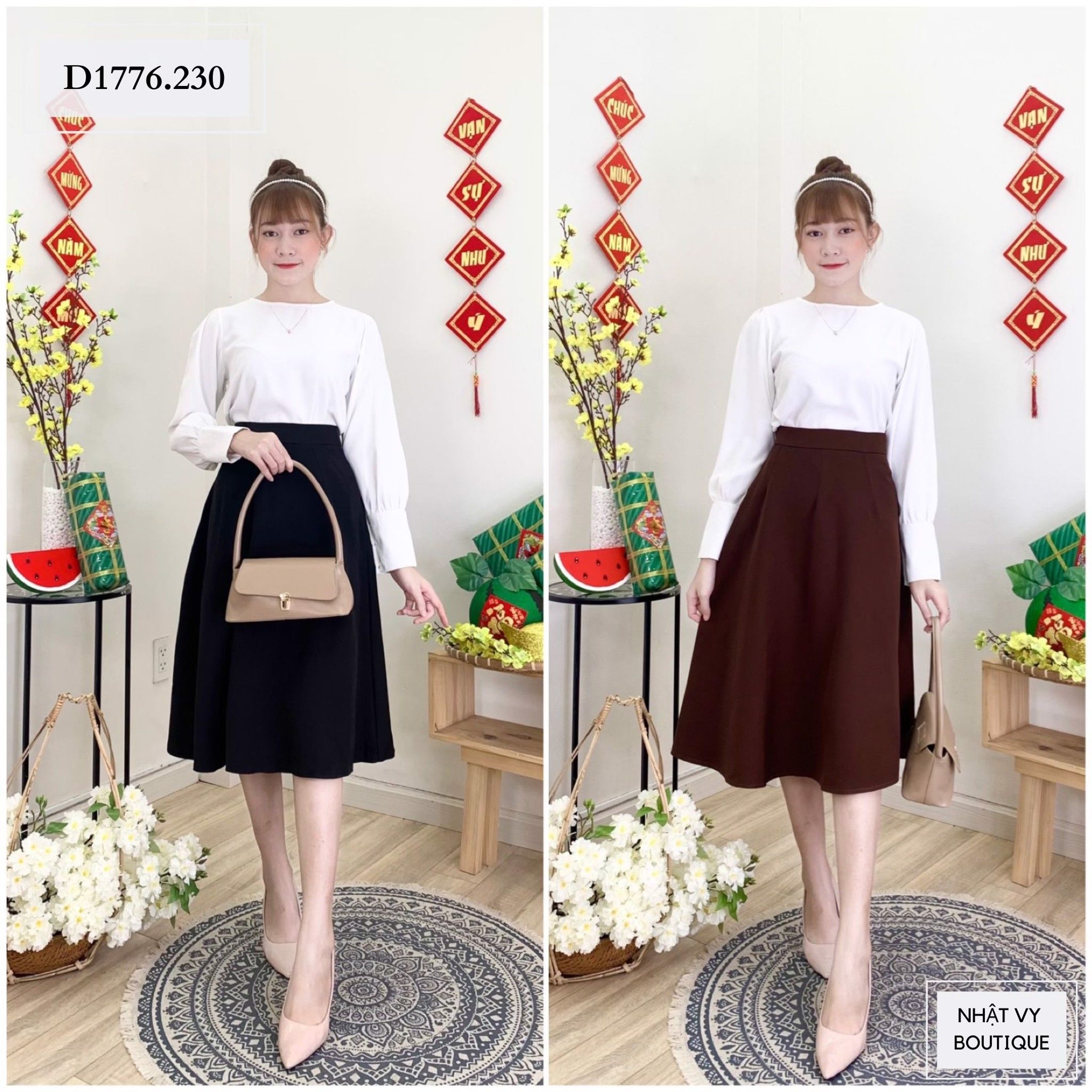  CHÂN VÁY XÒE   - D1776 