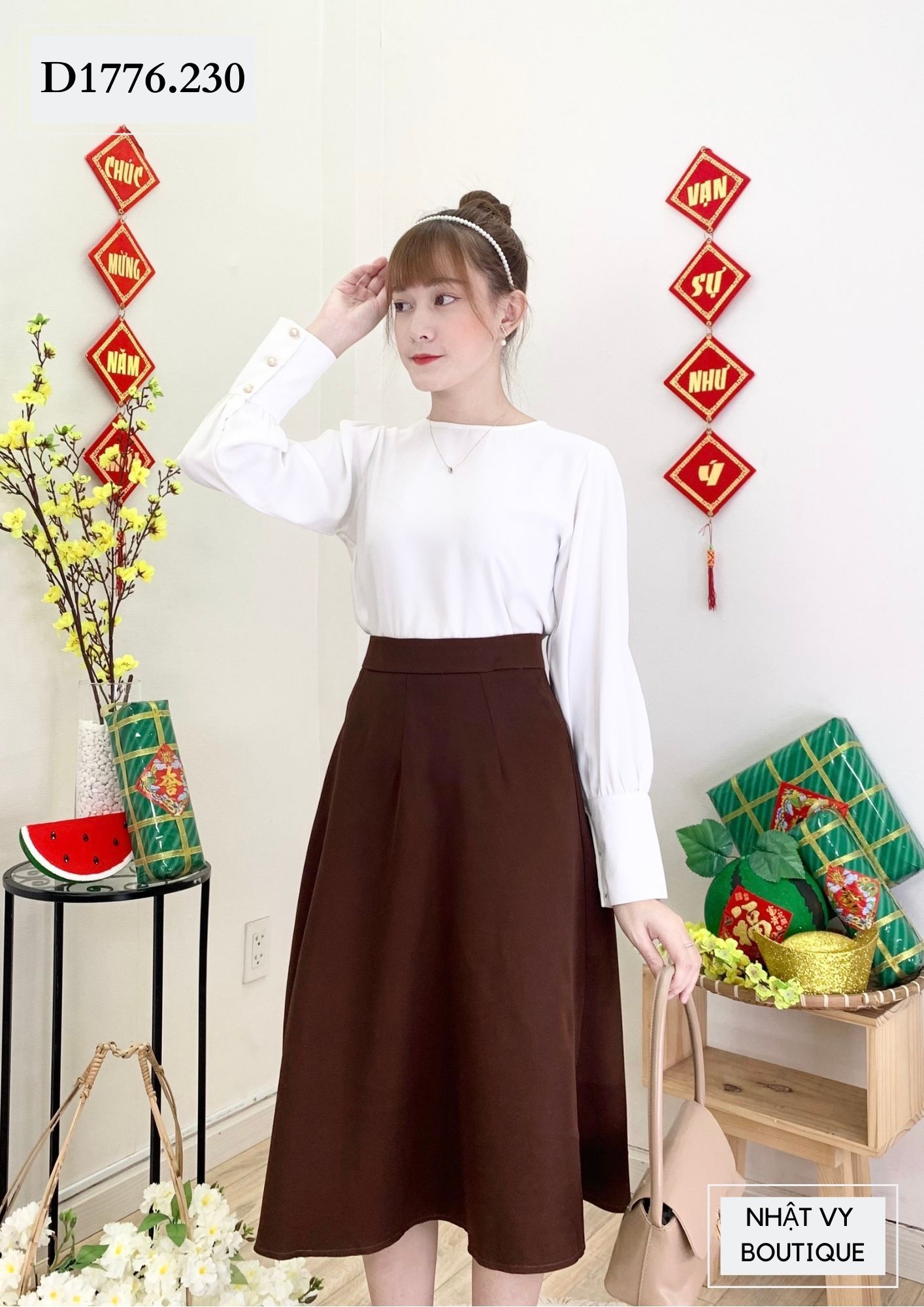  CHÂN VÁY XÒE   - D1776 