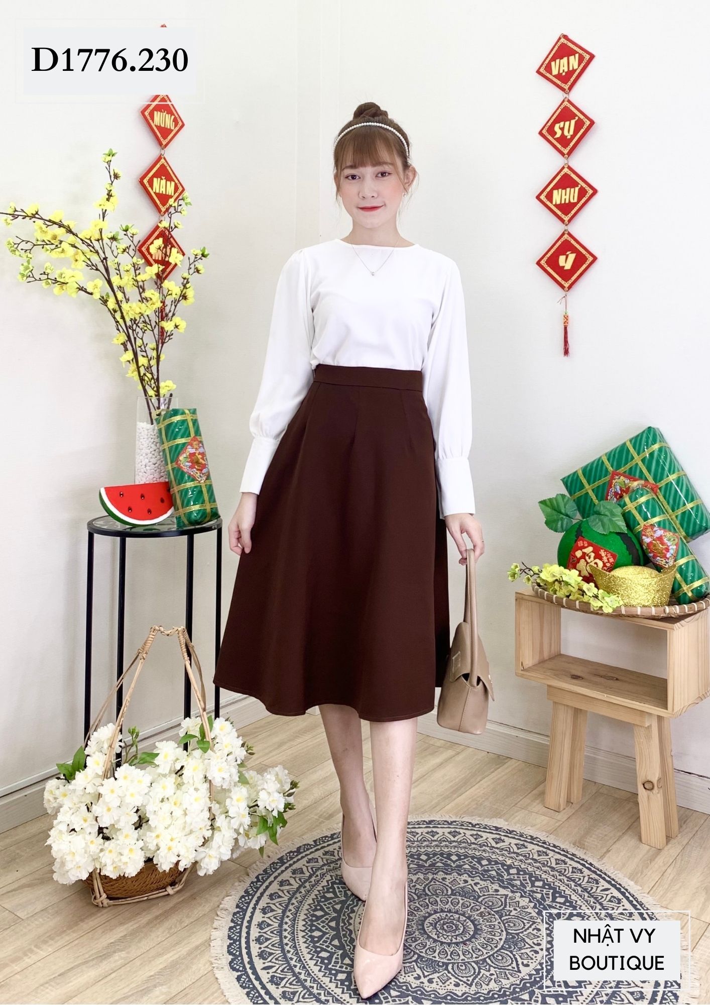  CHÂN VÁY XÒE   - D1776 