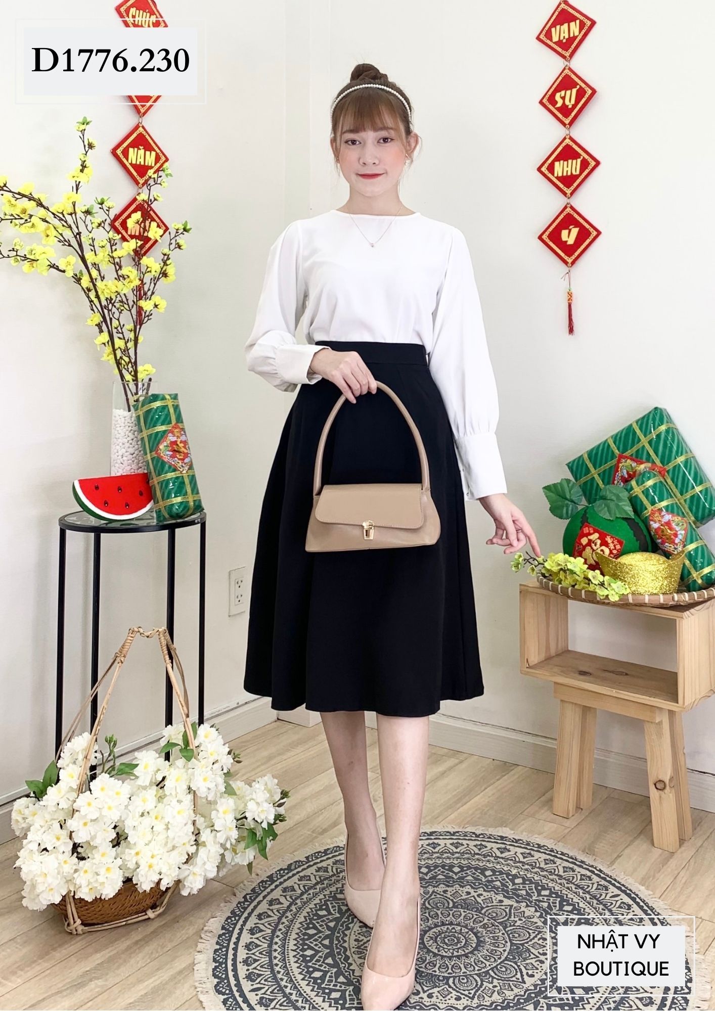  CHÂN VÁY XÒE   - D1776 