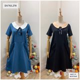  ĐẦM SUÔNG CỔ NỚ TÚI NHÚN - D1783 