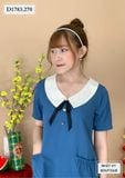  ĐẦM SUÔNG CỔ NỚ TÚI NHÚN - D1783 