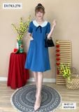  ĐẦM SUÔNG CỔ NỚ TÚI NHÚN - D1783 