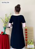  ĐẦM SUÔNG CỔ NỚ TÚI NHÚN - D1783 