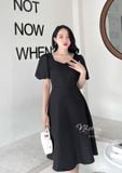  Đầm thiết kế đính ngọc dáng cổ vuông - D2401 