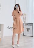  Đầm sơ mi dây eo rời dáng suông - D2532 