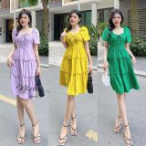  Đầm tầng thắt nơ ngưc - D2620 