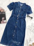  Đầm jean dáng dài kèm dây rời - D2636 