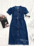  Đầm jean dáng dài kèm dây rời - D2636 