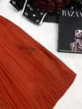  Đầm dập ly dáng ôm ngực viền bèo cách điệu - D2652 