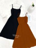  Đầm maxi 2 dây dáng xoè  - D2682 