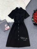  Đầm sơ mi túi ngực dáng suông - D2683 