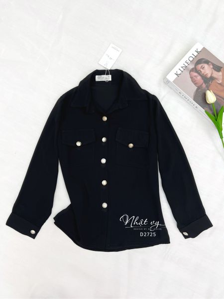  Áo sơ mi tay dài có túi - D2725 