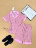  Set bộ lửng cổ pijama phối - D2768 