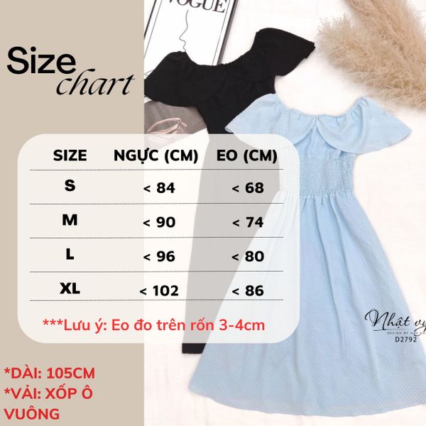  Đầm xốp form dáng dài bo thun eo - D2792 