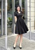  Đầm nhún eo cổ cách điệu - D2835 