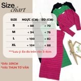  Set đầm thun ôm phối áo khoác form ngắn - D2868 