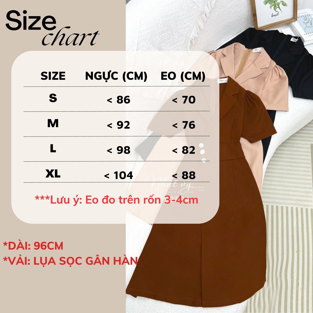  Đầm cổ vest dáng xoè đính nút giả - D2884 