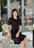  Đầm cổ tròn cách điệu form dáng ôm - D3008 