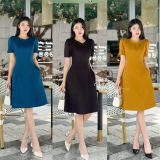  Đầm cổ tròn cách điệu form dáng ôm - D3008 