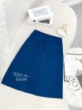  Chân váy chữ A đính nút bọc - D3078 