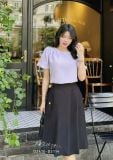  Chân váy dáng xoè túi đính nút kiểu - D3114 