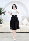  Chân váy xếp ly thắt dây belt kiểu - D3128 