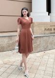  Đầm nhún ngực cách điệu form dáng xoè - D3136 