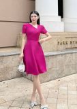  Đầm nhún ngực cách điệu form dáng xoè - D3136 