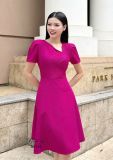  Đầm nhún ngực cách điệu form dáng xoè - D3136 
