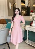  Đầm nhún eo cách điệu form dáng ôm - D3142 