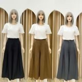  Quần giả váy ống rộng form dáng dài - D3143 