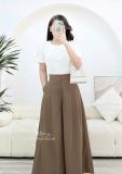  Quần giả váy ống rộng form dáng dài - D3143 