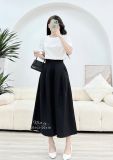  Quần giả váy ống rộng form dáng dài - D3143 