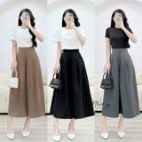  Quần giả váy ống rộng form dáng dài - D3143 
