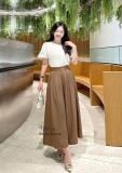  Quần giả váy ống rộng form dáng dài - D3143 