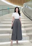  Quần giả váy ống rộng form dáng dài - D3143 